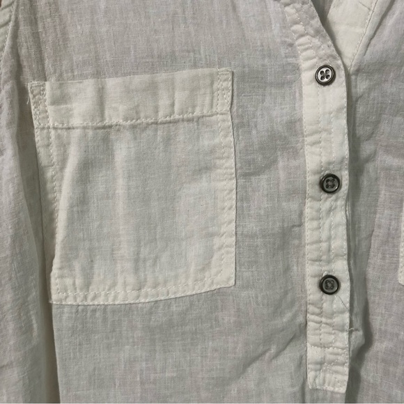 Sonoma white linen blend sleeveless tank top size L - Picture 4 of 8